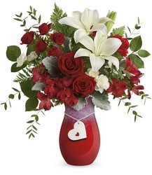 Charming Heart Bouquet Davenport Florist - Same Day Flower Delivery - Flower Power 